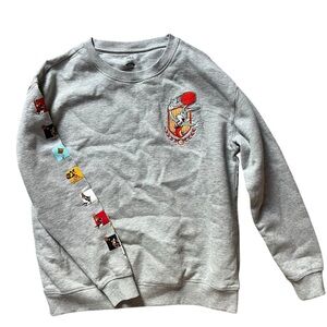 Space Jam Sweatshirt YOUTH KID's 13-14 Bugs Bunny‎ Hoops Tune Squad Basketball✅
